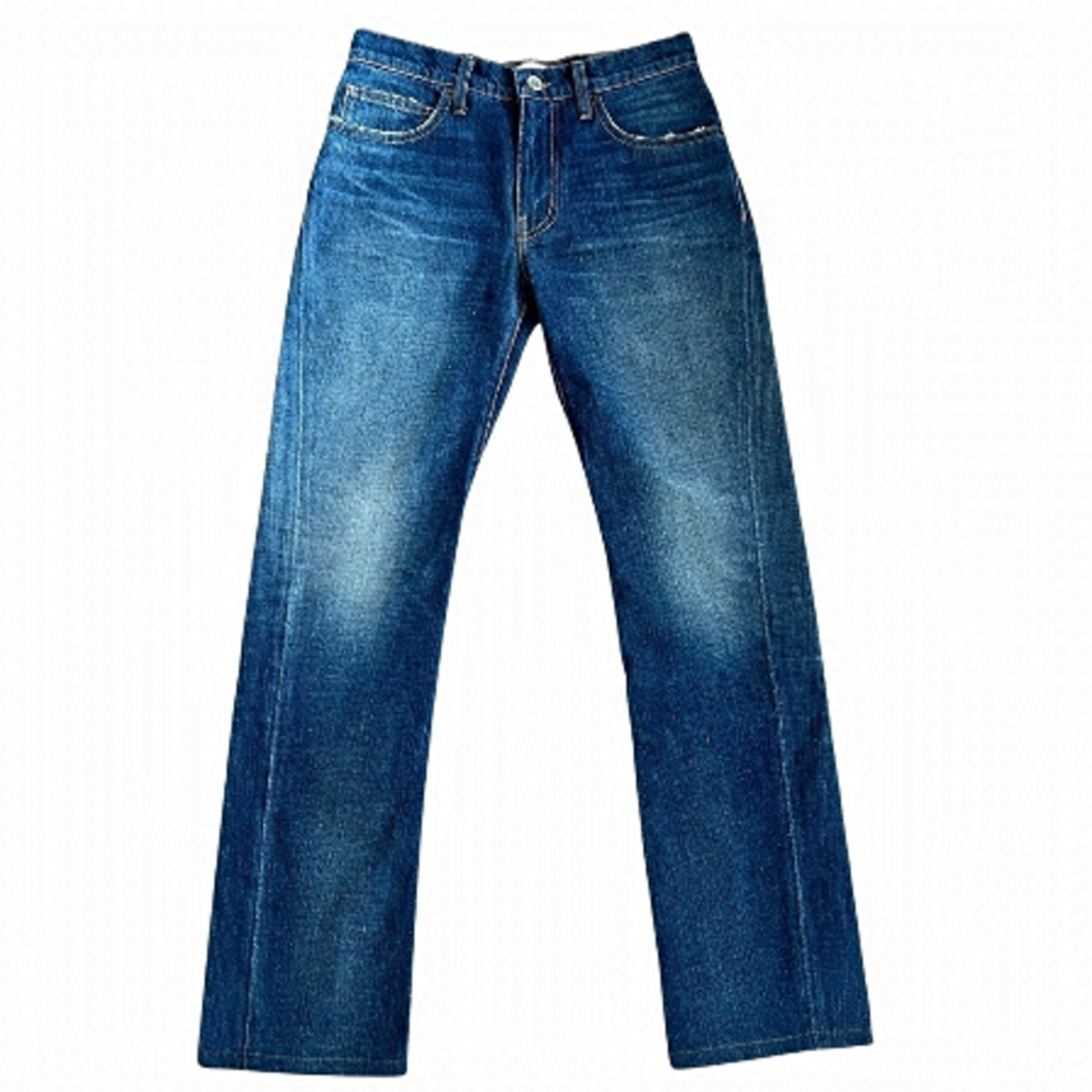 TRE by Natalie Ratabesi Mid Rise Dark Wash Denim Straight Leg Jeans